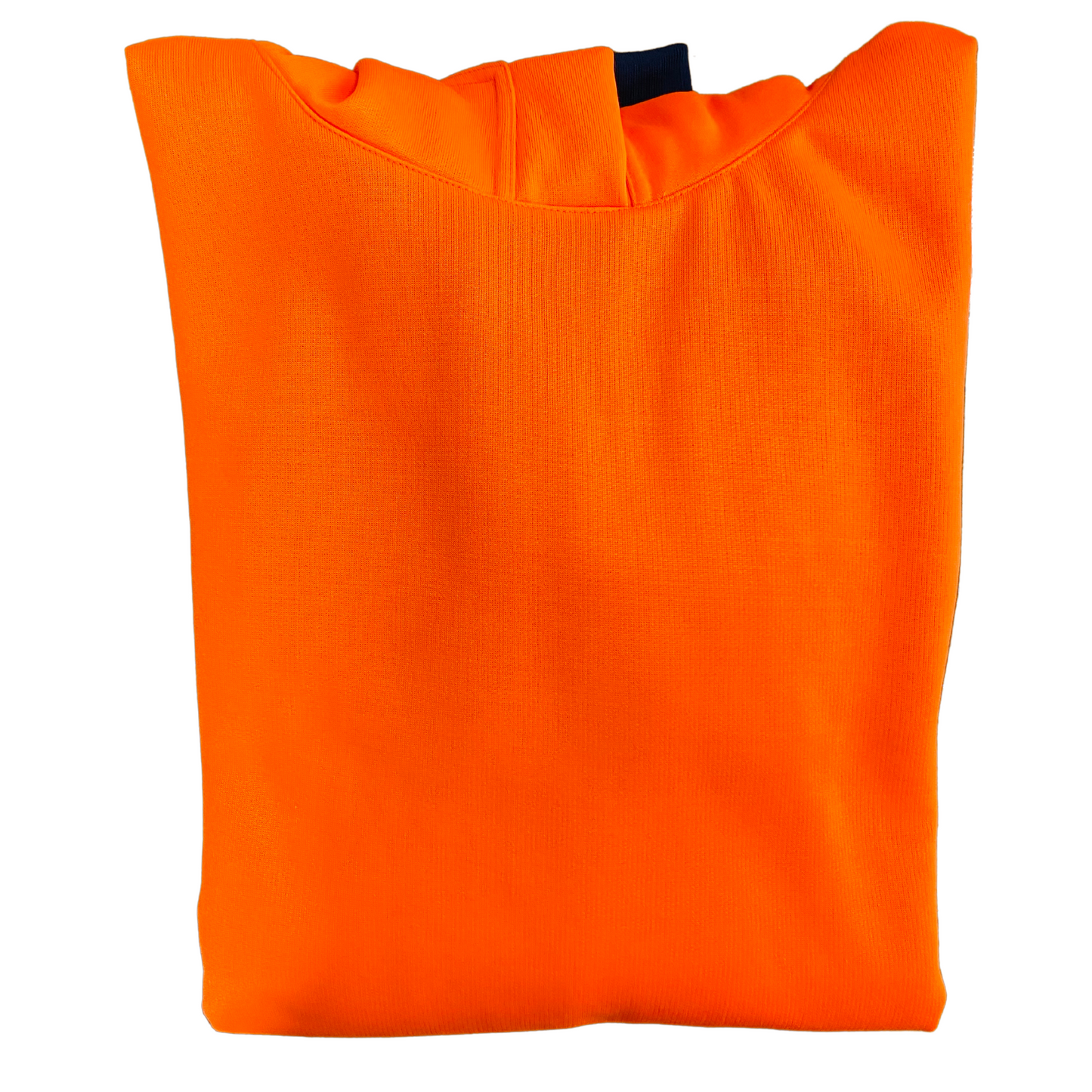HI-VIS Hoodie (NON- pocket) Orange/Navy - Navy Back