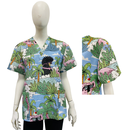 Hero Scrub Top - Koala Print